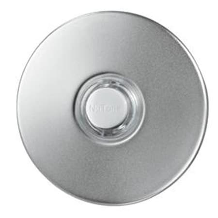 Broan-Nutone Broan-Nutone PB41LSN Lighted Round Stucco Pushbutton; Satin Nickel PB41LSN